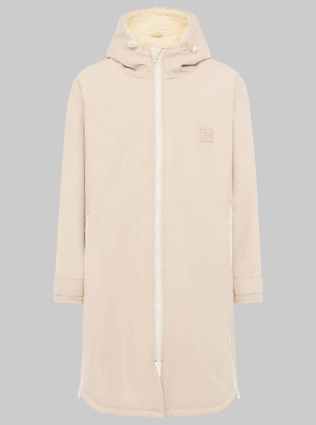 Oversize Windjacke Zwillingsherz Hellbeige /Gr. S/M