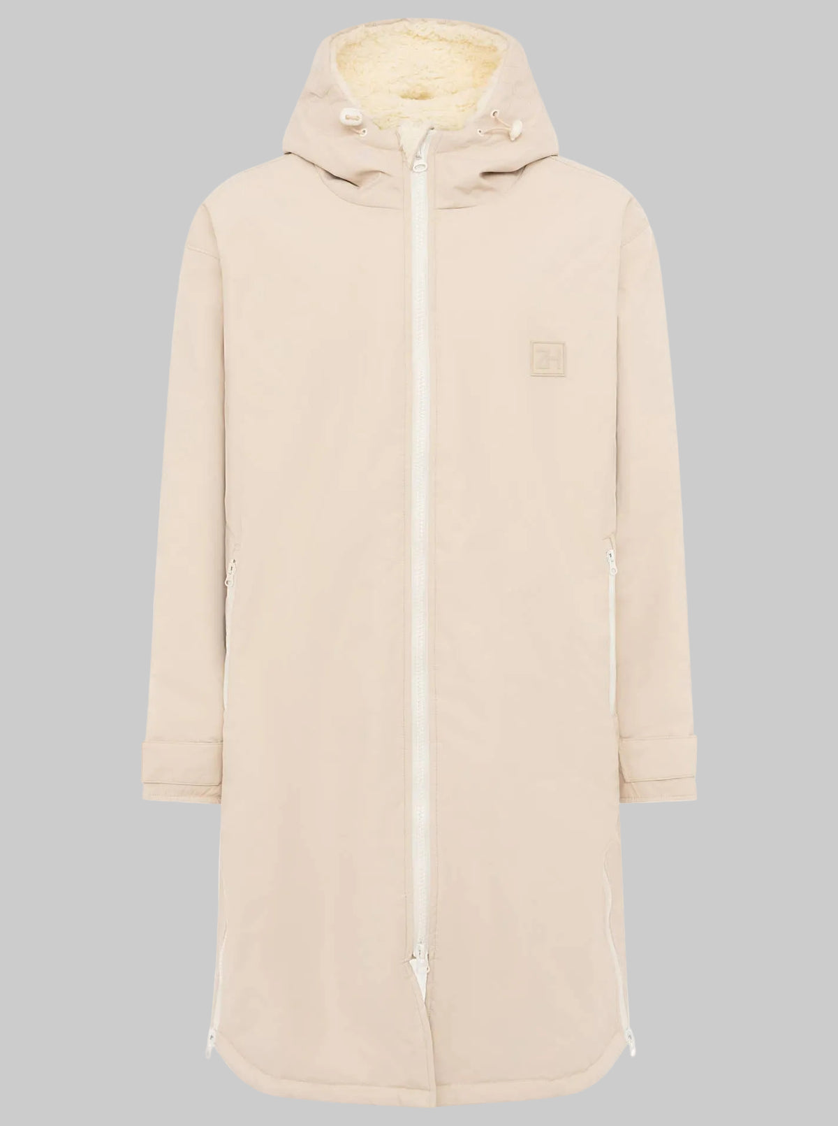 Oversize Windjacke Zwillingsherz Hellbeige /Gr. S/M