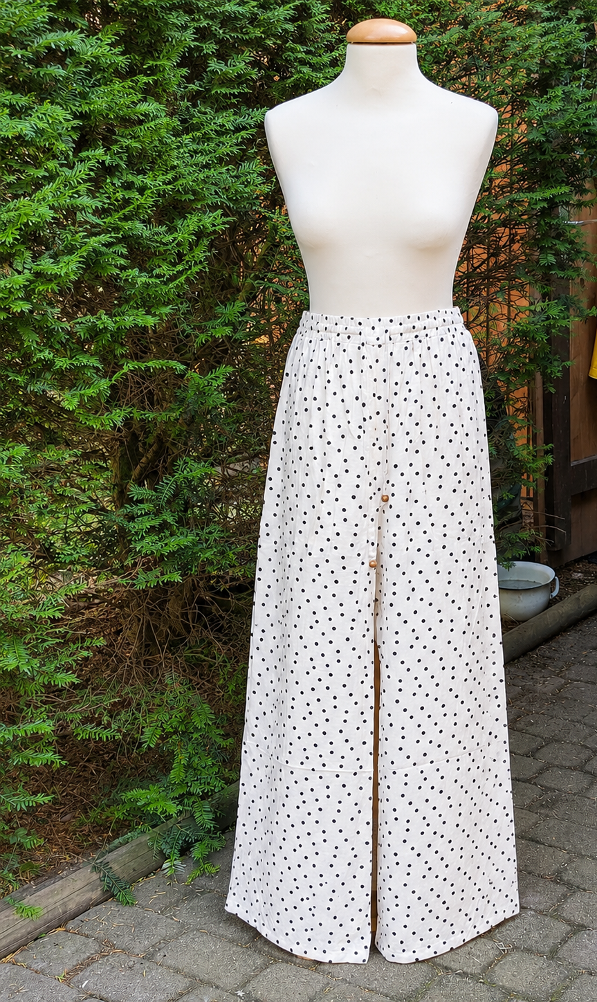 Punkte-Hose | Viskose | Gr. 38-40