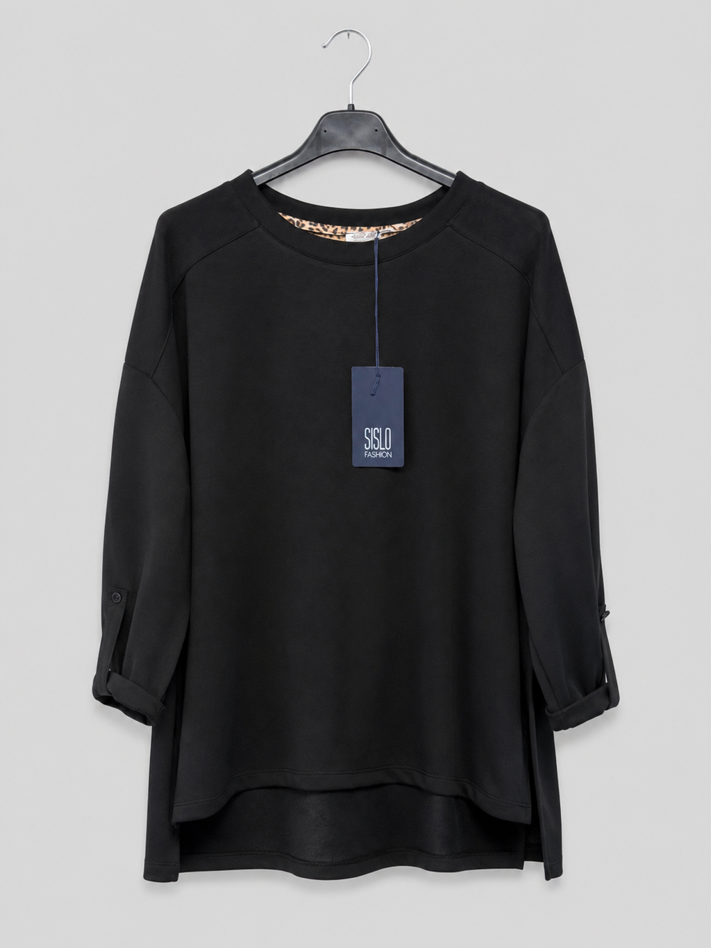 Shirt 3/4 - Arm | Gr. 38-44 | Schwarz  |  Made in Italy