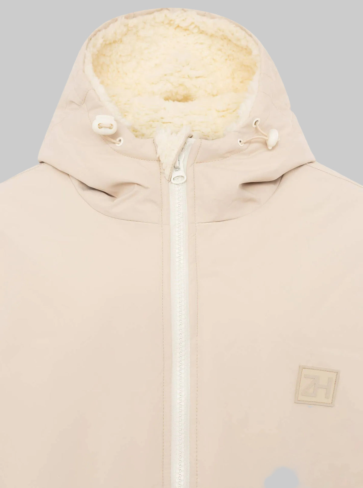 Oversize Windjacke Zwillingsherz Hellbeige /Gr. S/M