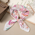 Foulard aus Satin  - Paisley-Muster - Multicolore  |  70 x 70 cm