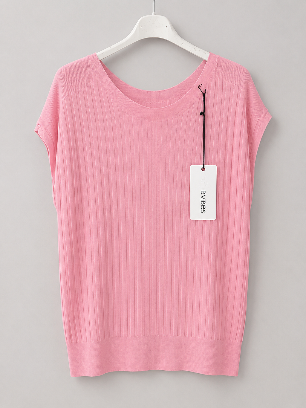 Feinstrick-Top in Rosa | Gr. 38-42 | Made in Italy