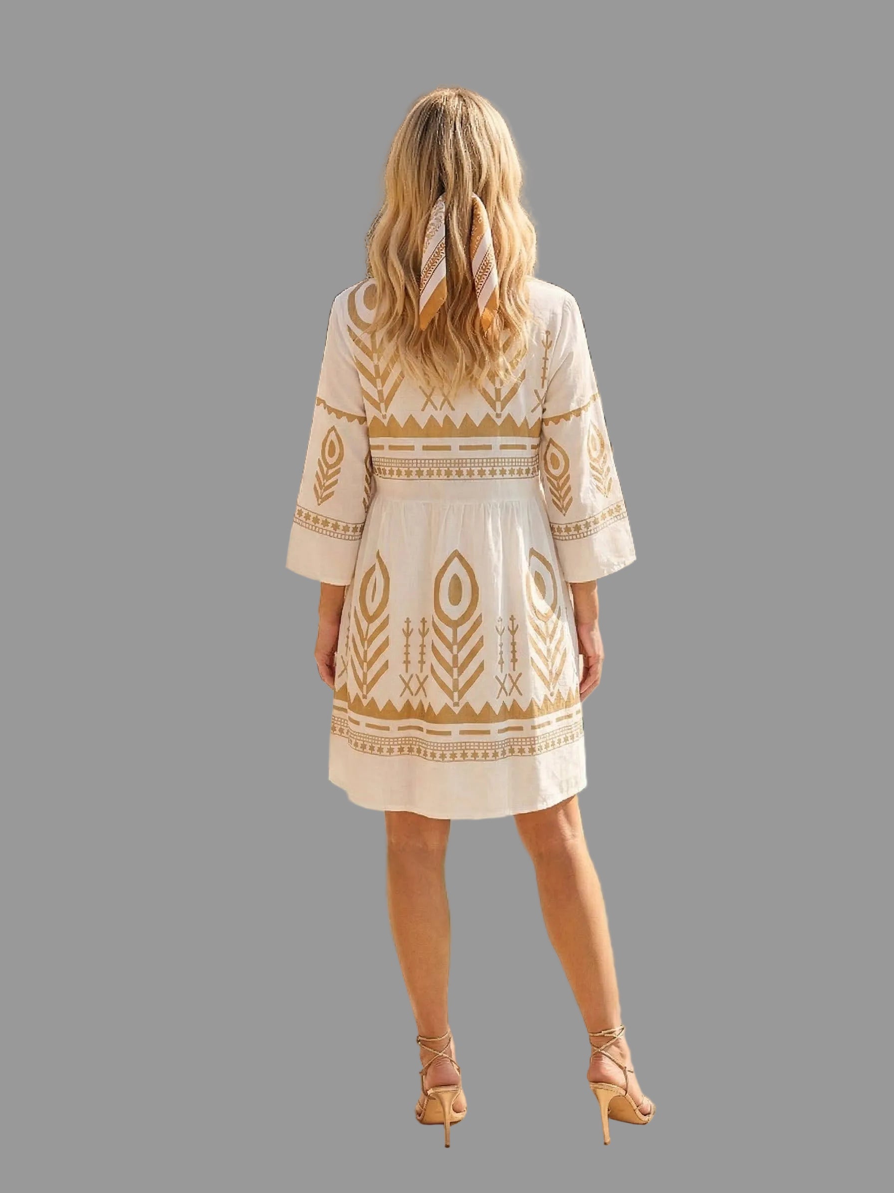 Boheman-Kleid/Tunika | 100 % Viskose | Gr. 42