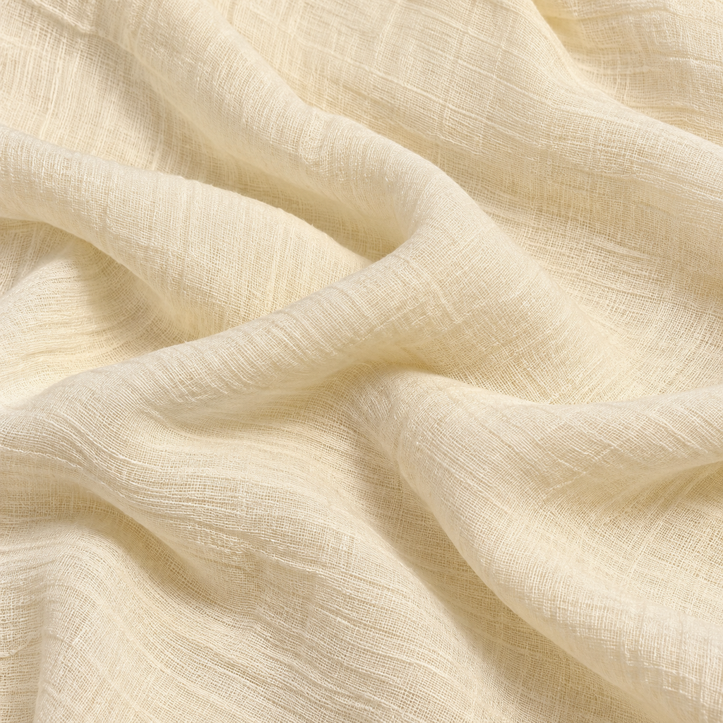 Zeitlose Eleganz - Tuch in zartem Creme  80 x 180 cm