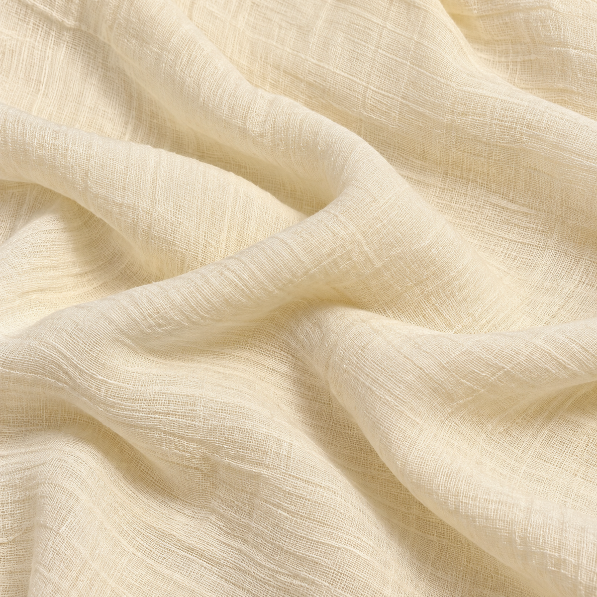 Zeitlose Eleganz - Tuch in zartem Creme  80 x 180 cm