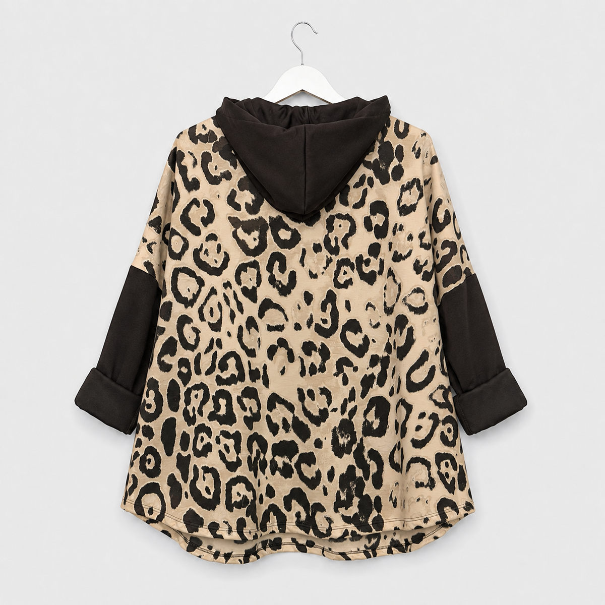 Oversize-Hoodie in verschiedenen Farben mit Leo-Einsätzen | Gr. 40-46