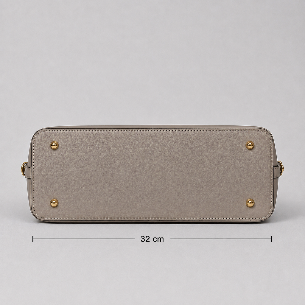 Elegante Damenhandtasche Taupe-zeitlos & vielseitig