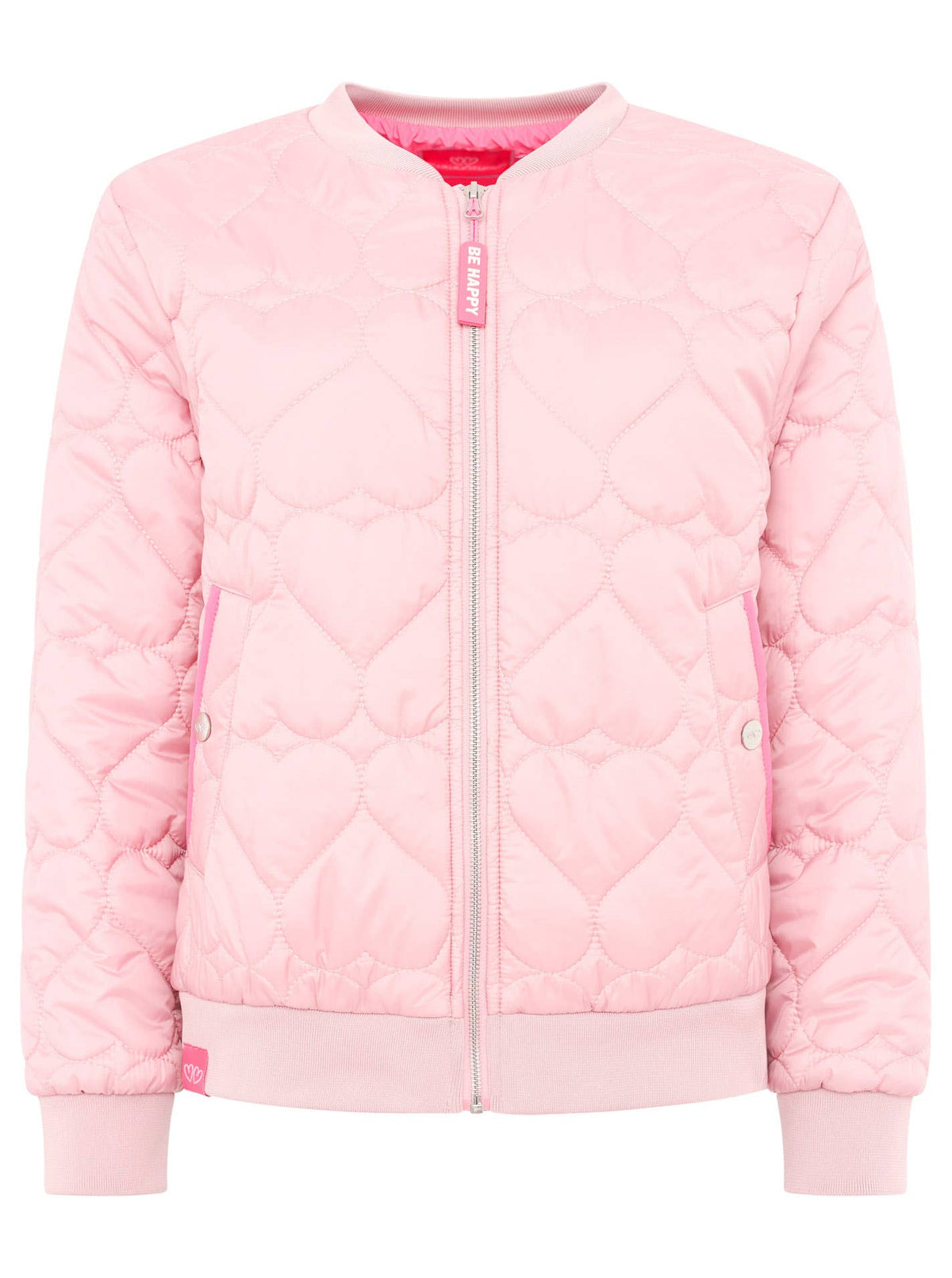 Zwillingsherz Bomberjacke "Be Happy": Altrosa |  S/M/L