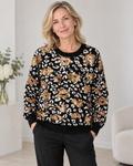 Damen Leo-Pullover mit Glitzerdetails in verschiedenen Varianten  | Gr.  40-44