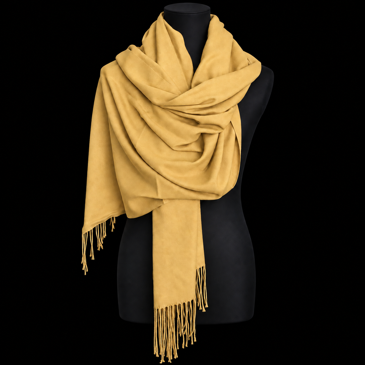 Bijoux just a touch Schal in hellem Curry-Gelb 70 x 180 cm
