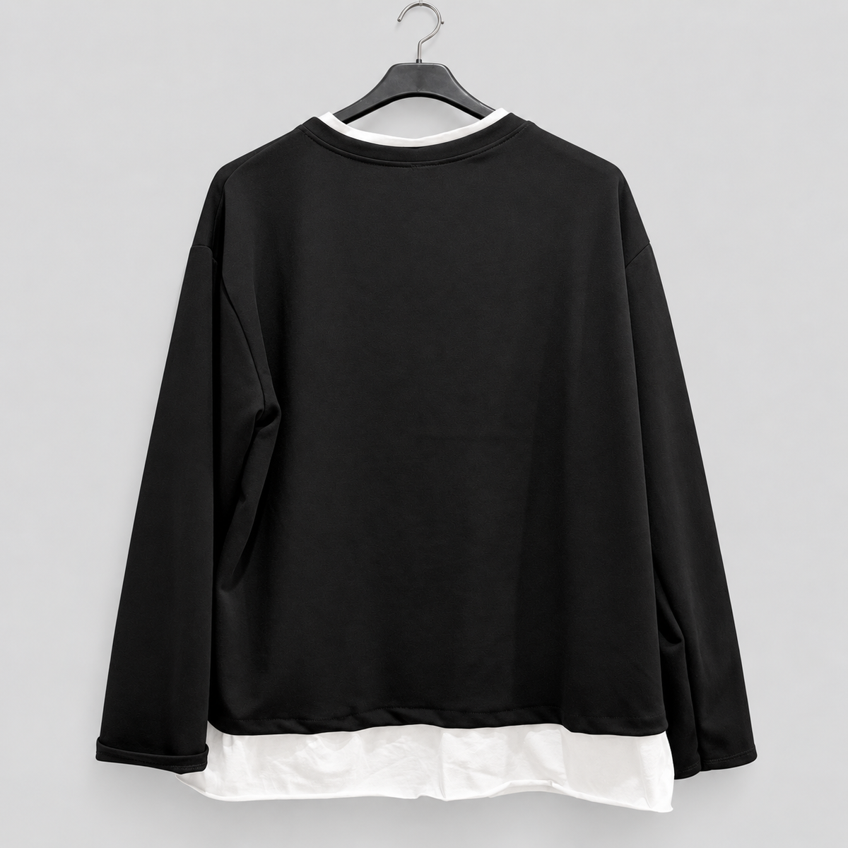2-in-1-Langarmshirt "Ich rede.Du lernst." mit Strass | Gr. 42-46