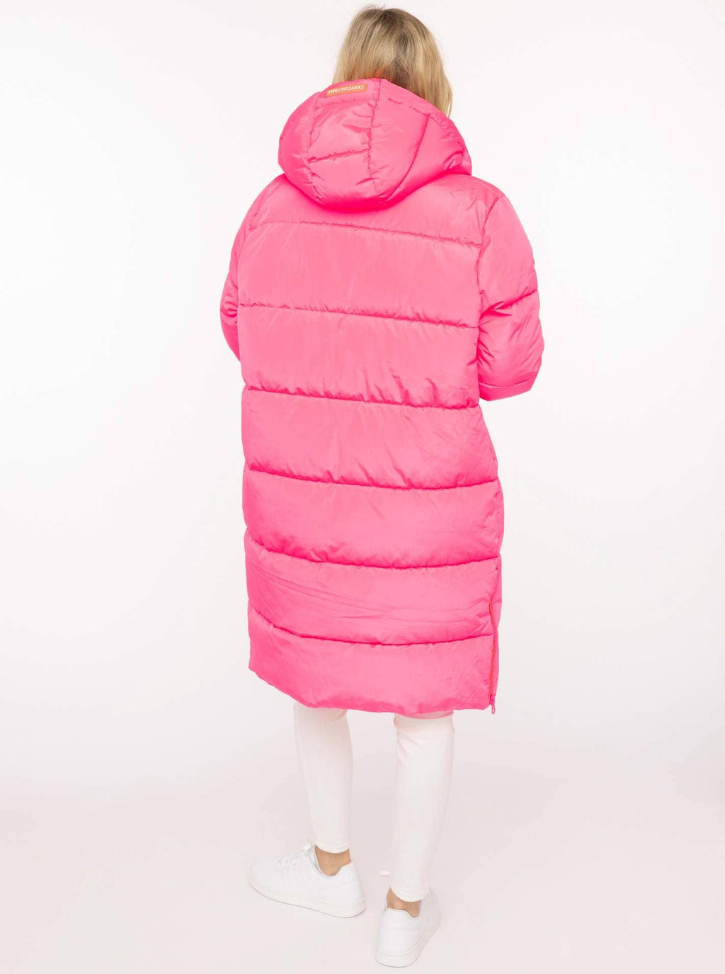 Langer Steppmantel  Zwillingsherz  "Cosy" Pink