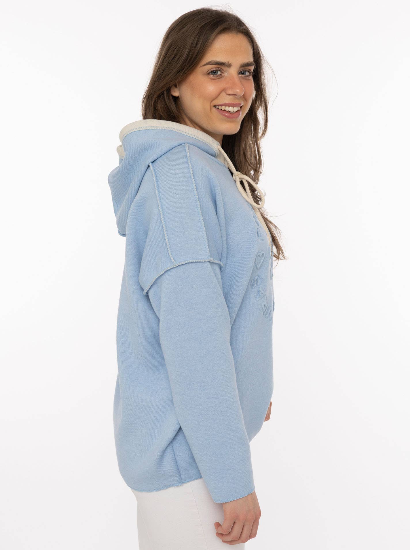 Zwillingsherz Doubleface Hoodie   "Positive Mind"