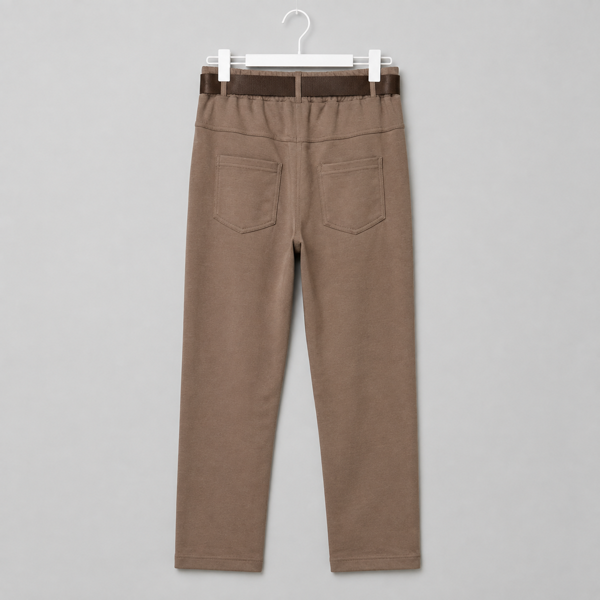 Sommerhose mit braunem Gürtel in mehreren Farben Gr. 38-40