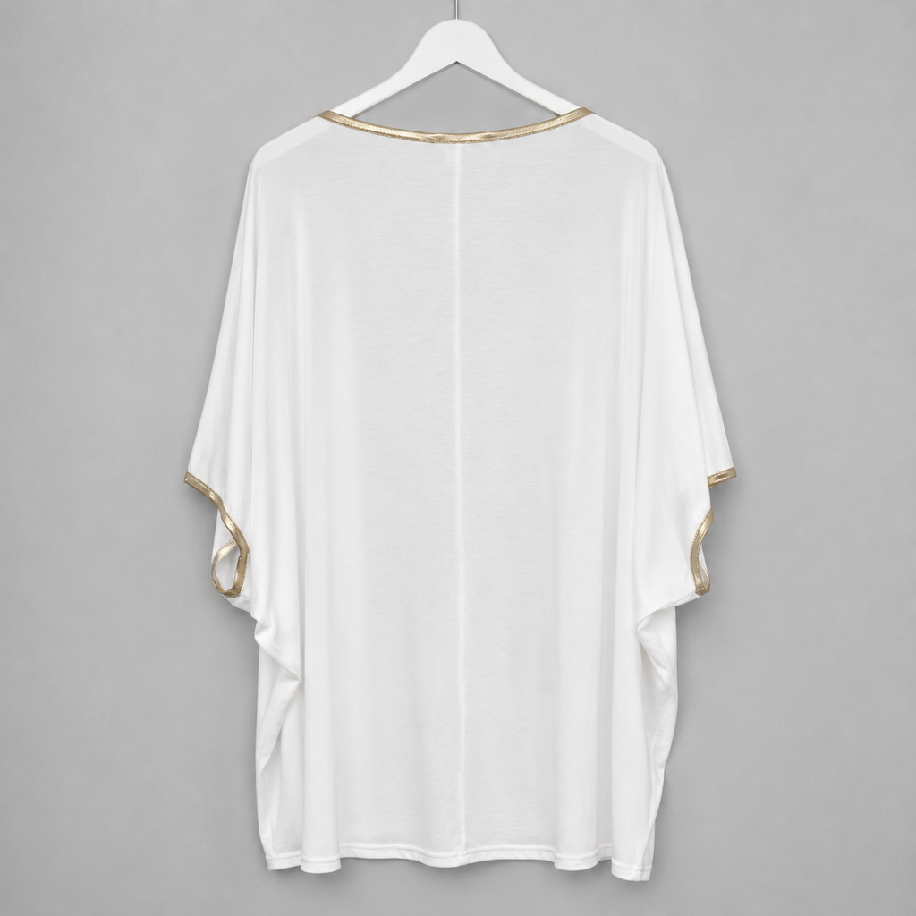 Glitzer-Shirt mit Strass - Eleganz trifft Glamour  Gr. 42-46