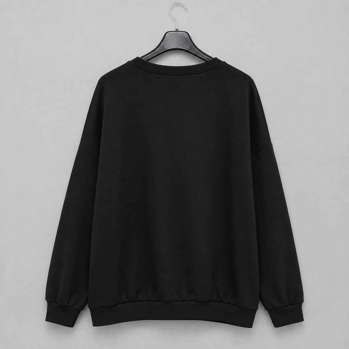 Statement-Shirt mit silbernen Details Gr. 38-44 - Schwarz