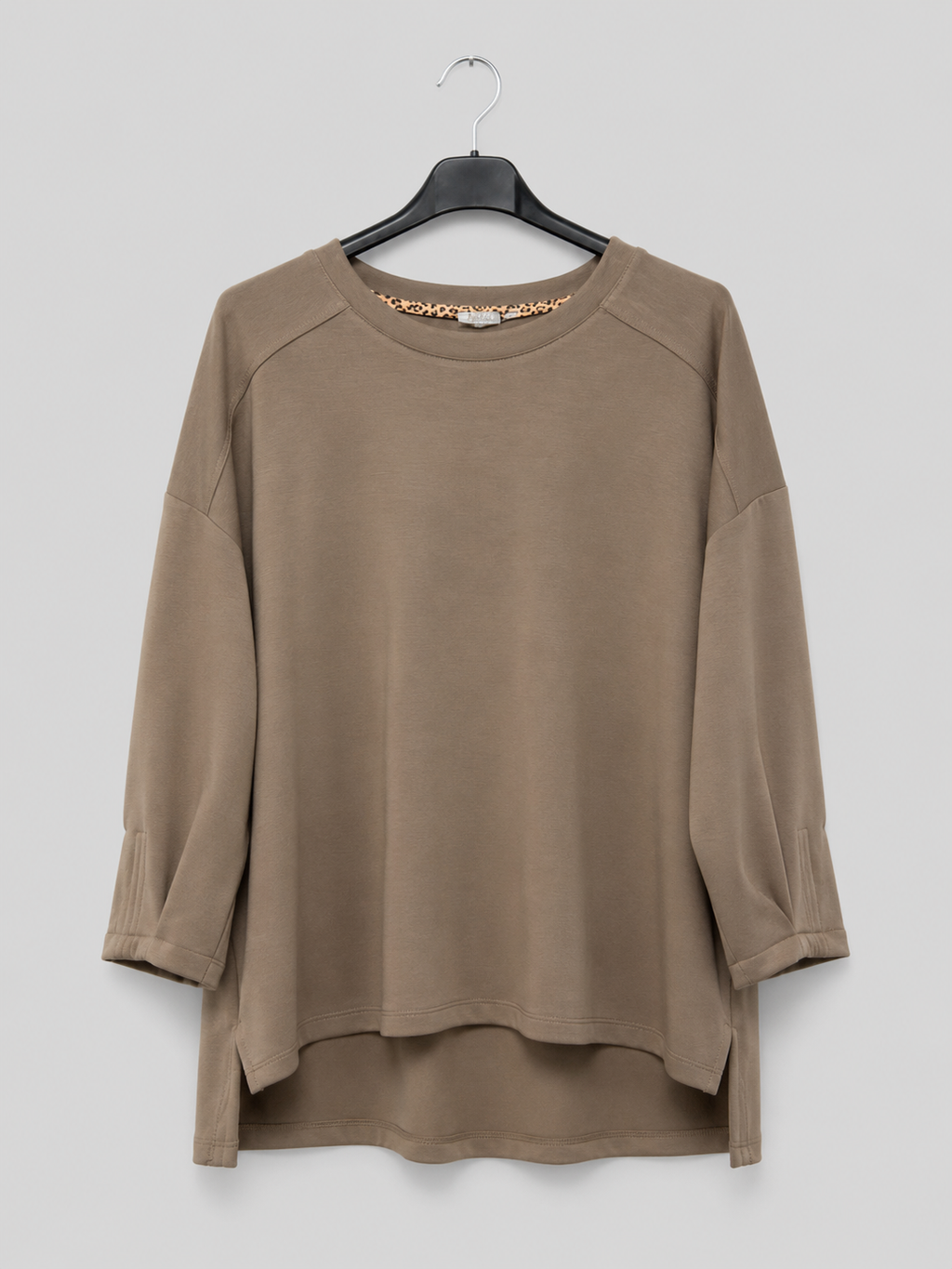 Shirt 3/4 - Arm | Gr. 38 - 44 | Taupe | Made in Italy