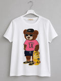 T-Shirt mit Gutelaunebär. | Gr. 38 - 40 | Made in Italy