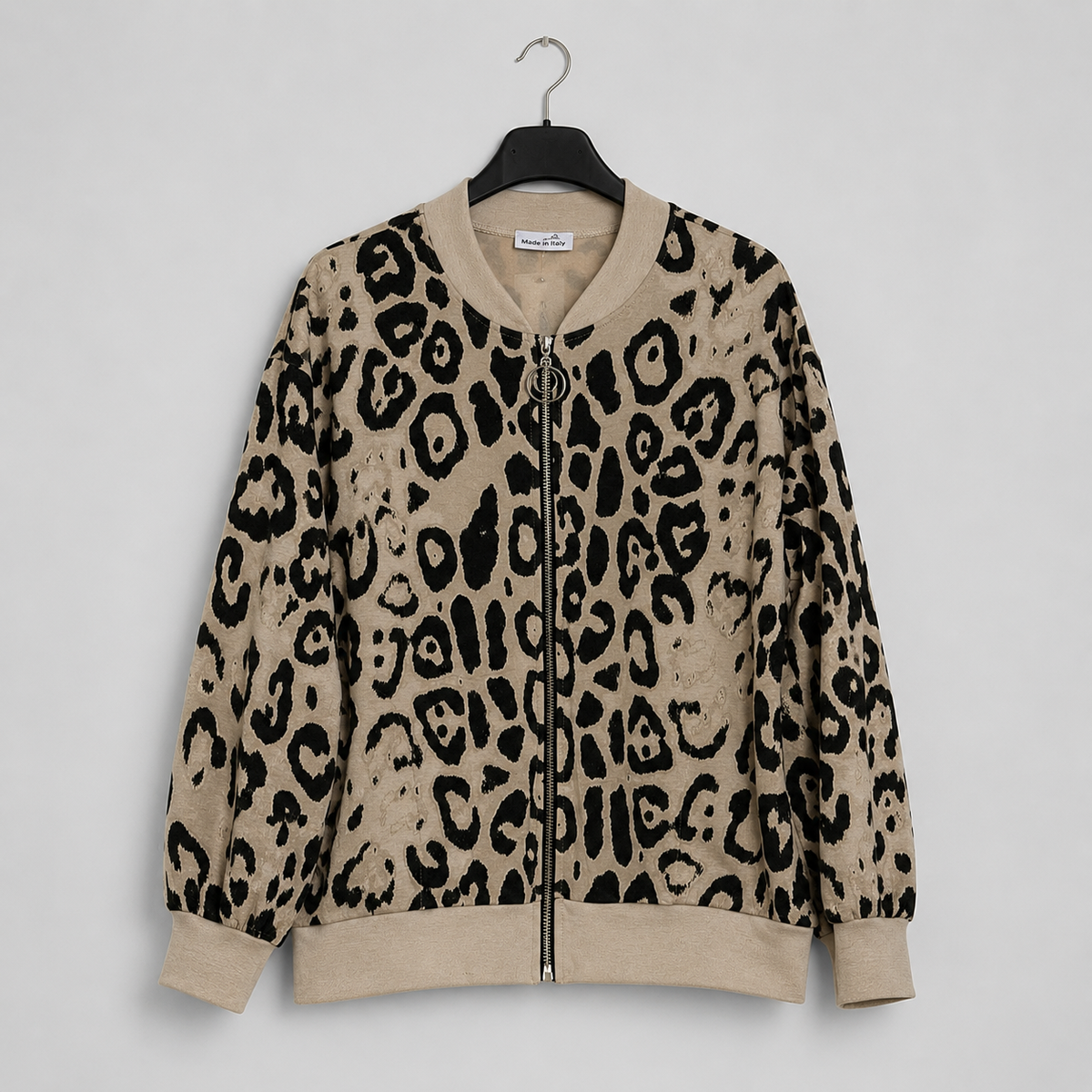 Leo-Blouson - lässiger Chic mit besonderem Charakter Gr. 38-48 Taupe