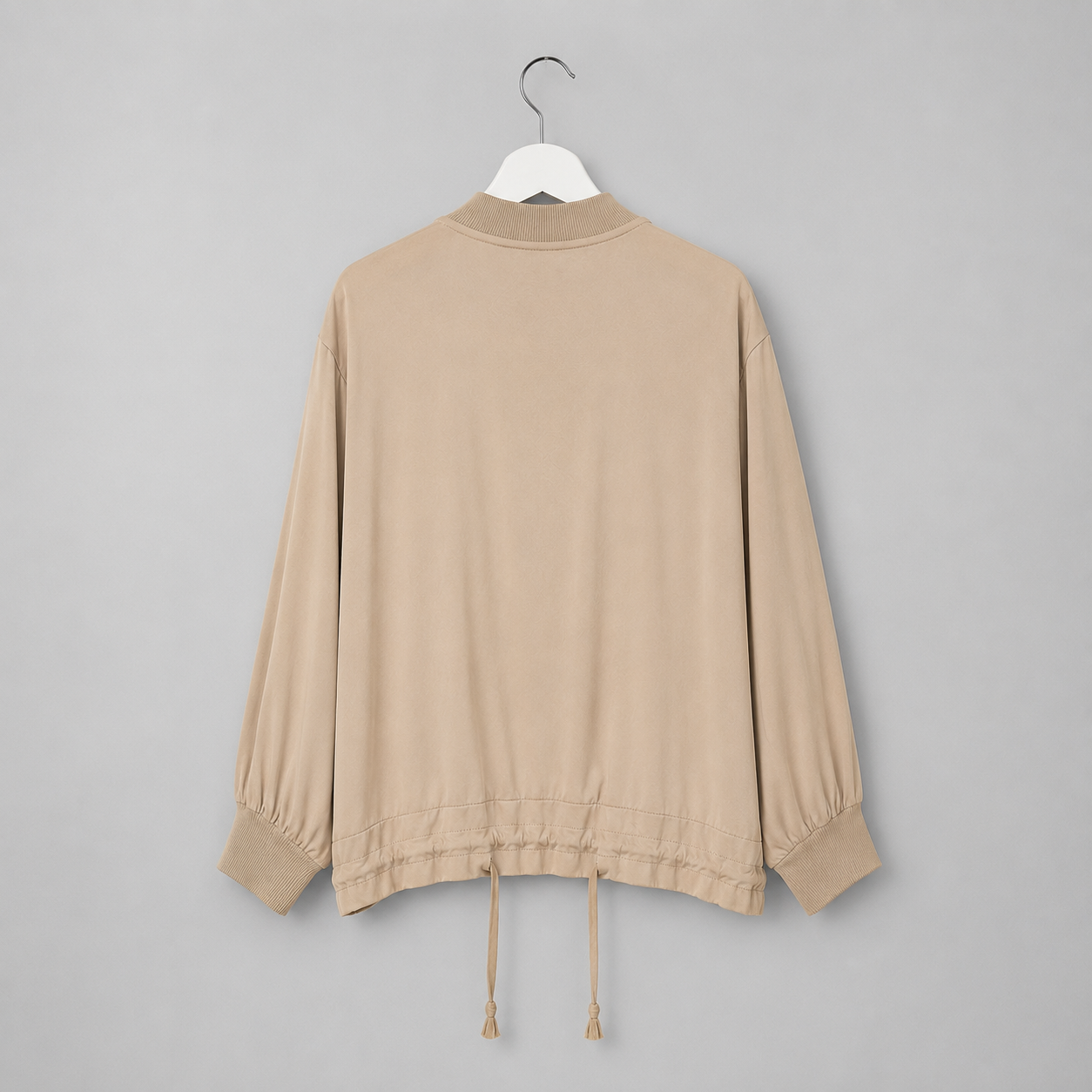 Seidiger Blouson | Gr. 38-44 | Beige | Made in  Italy