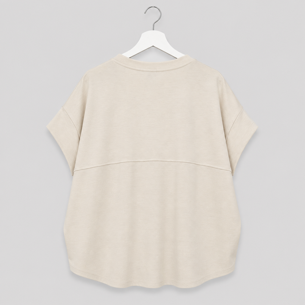 Zweiteiler, in Creme - lässig, modern & wunderbar bequem Gr. 40-48