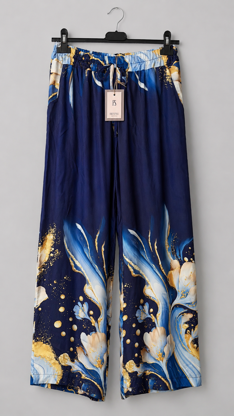 Elegantes Ensemble in Navy mit Gold-Print | Gr. 38-44 | Made in Italy