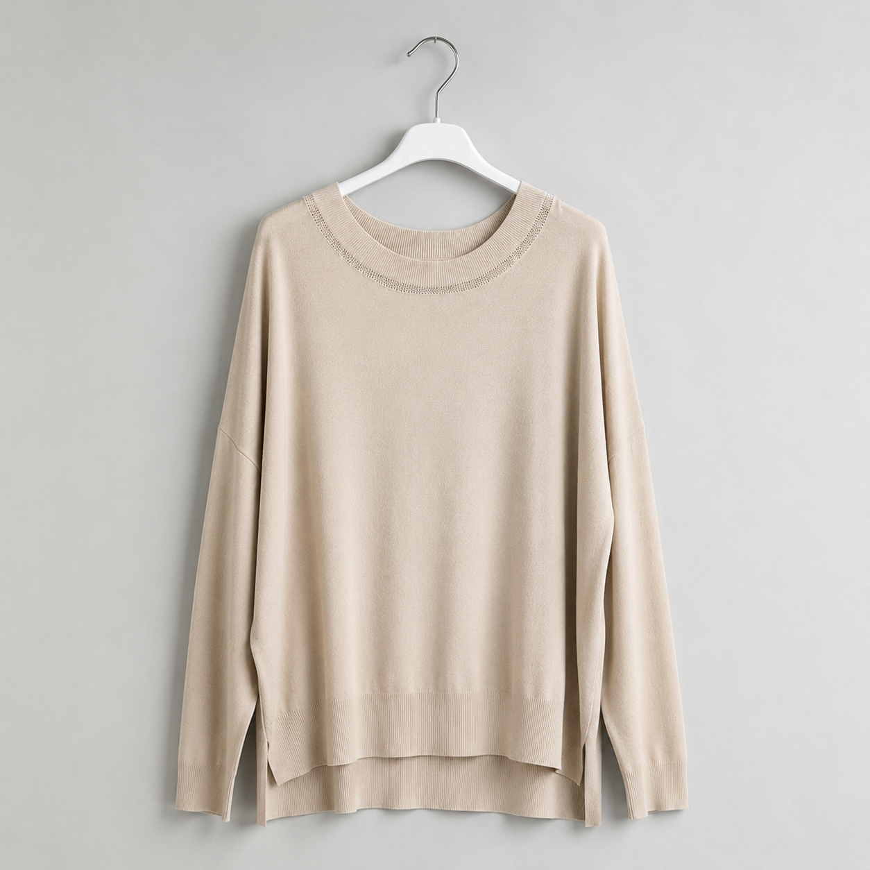 Feinstrick-Pulli | Gr. 38-44 | Creme
