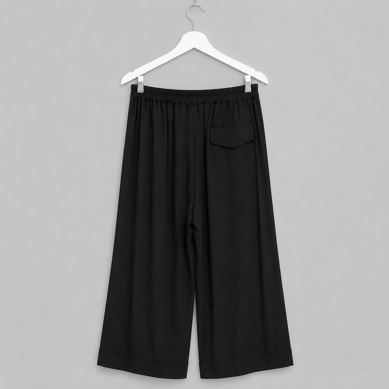 Schwarze Sommerhose mit elastischem Bund  Gr. L-XXL