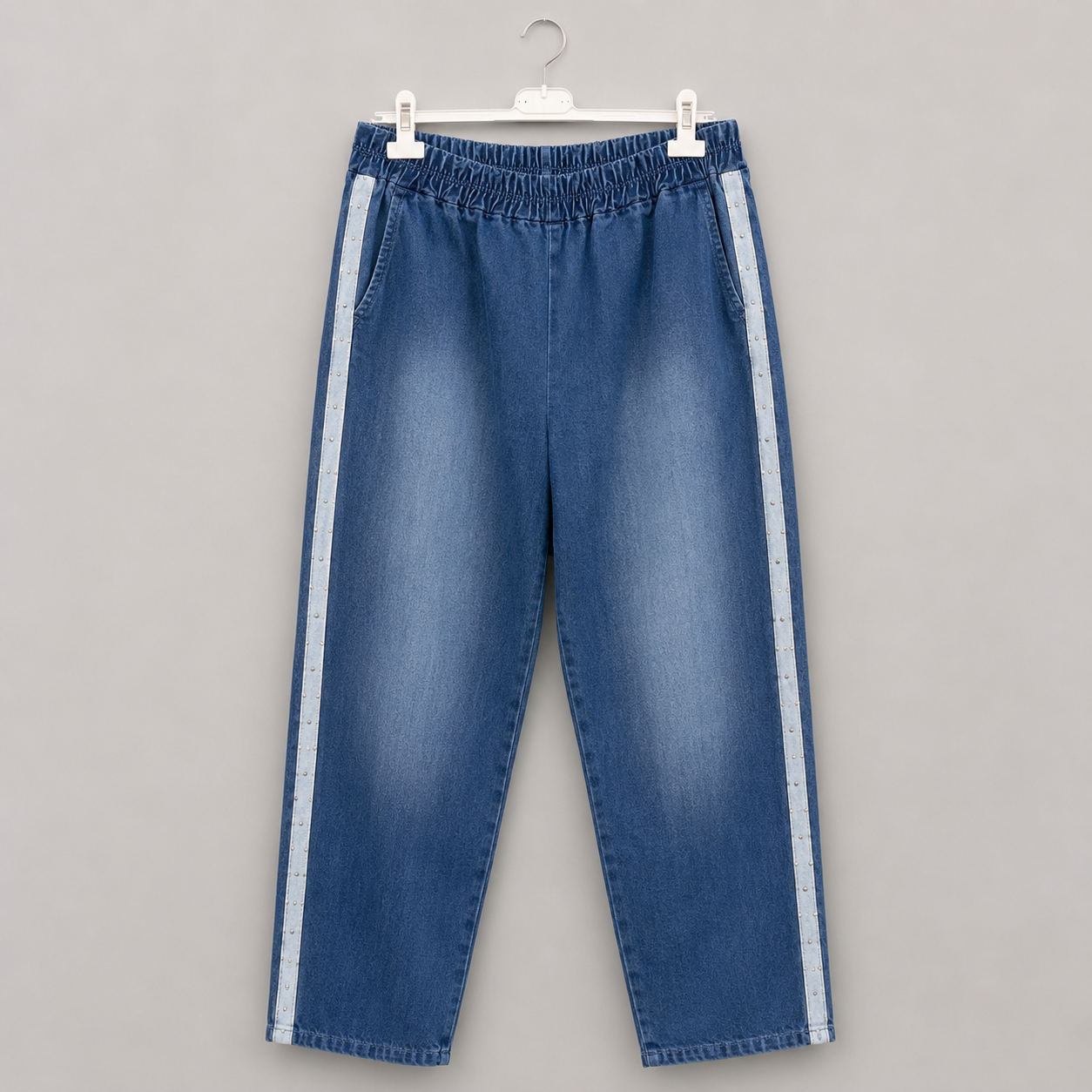 Jeans mit Zierstreifen & Strechbund - Denim Blue | Gr. 48-52
