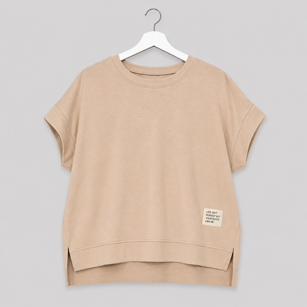 Zweiteiler in Taupe - lässig, elegant & wunderbar bequem Gr. 40-48