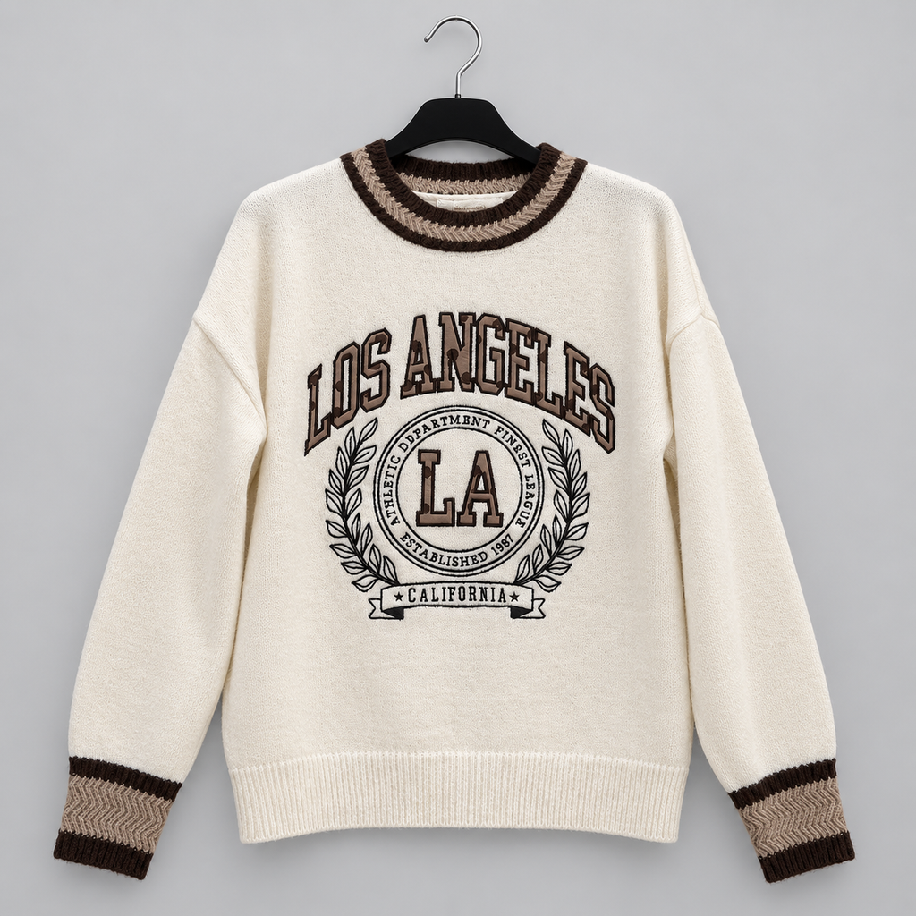 Pullover “ Los Angeles“ mit College-Print | Gr. 38-42