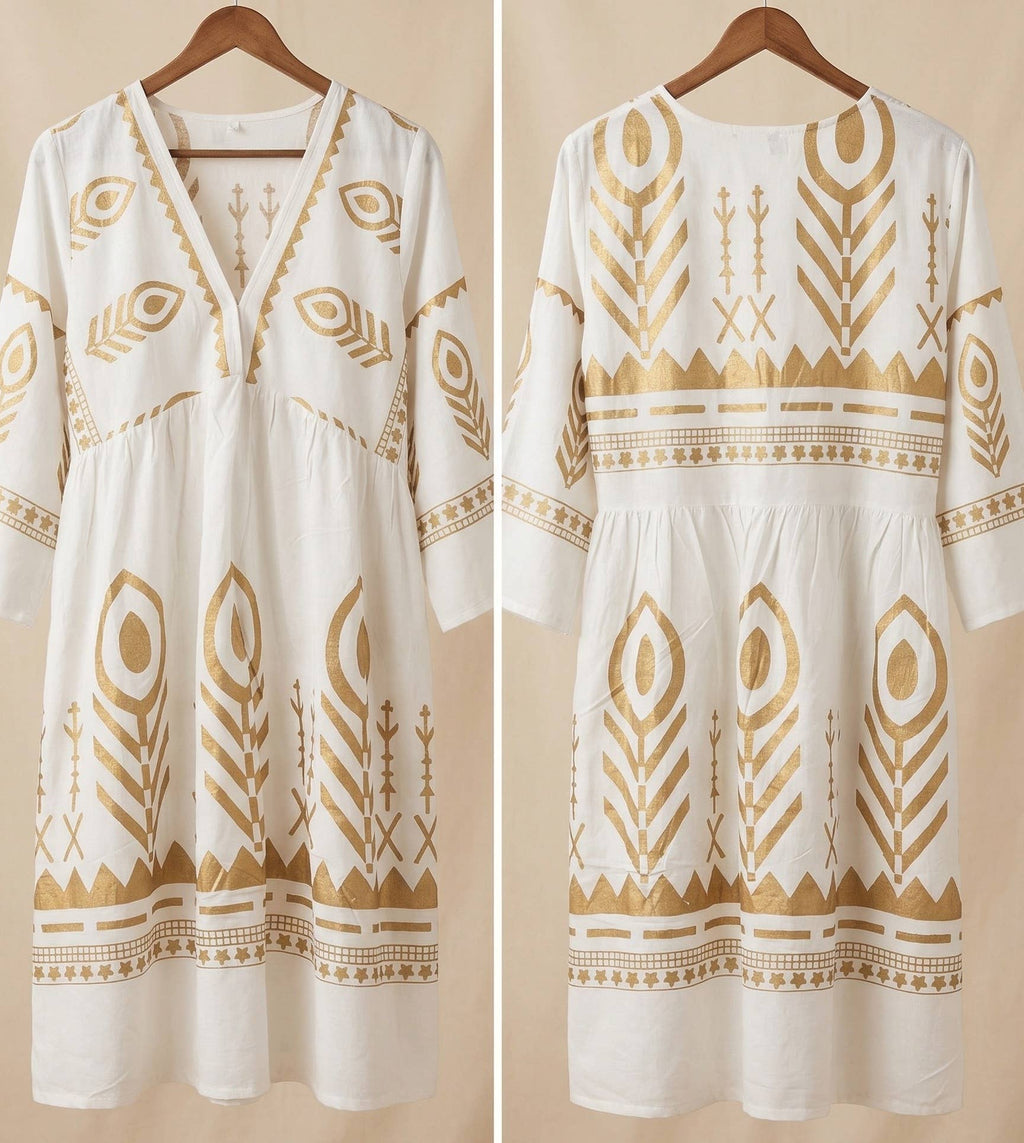 Boheman-Kleid/Tunika | 100 % Viskose | Gr. 42