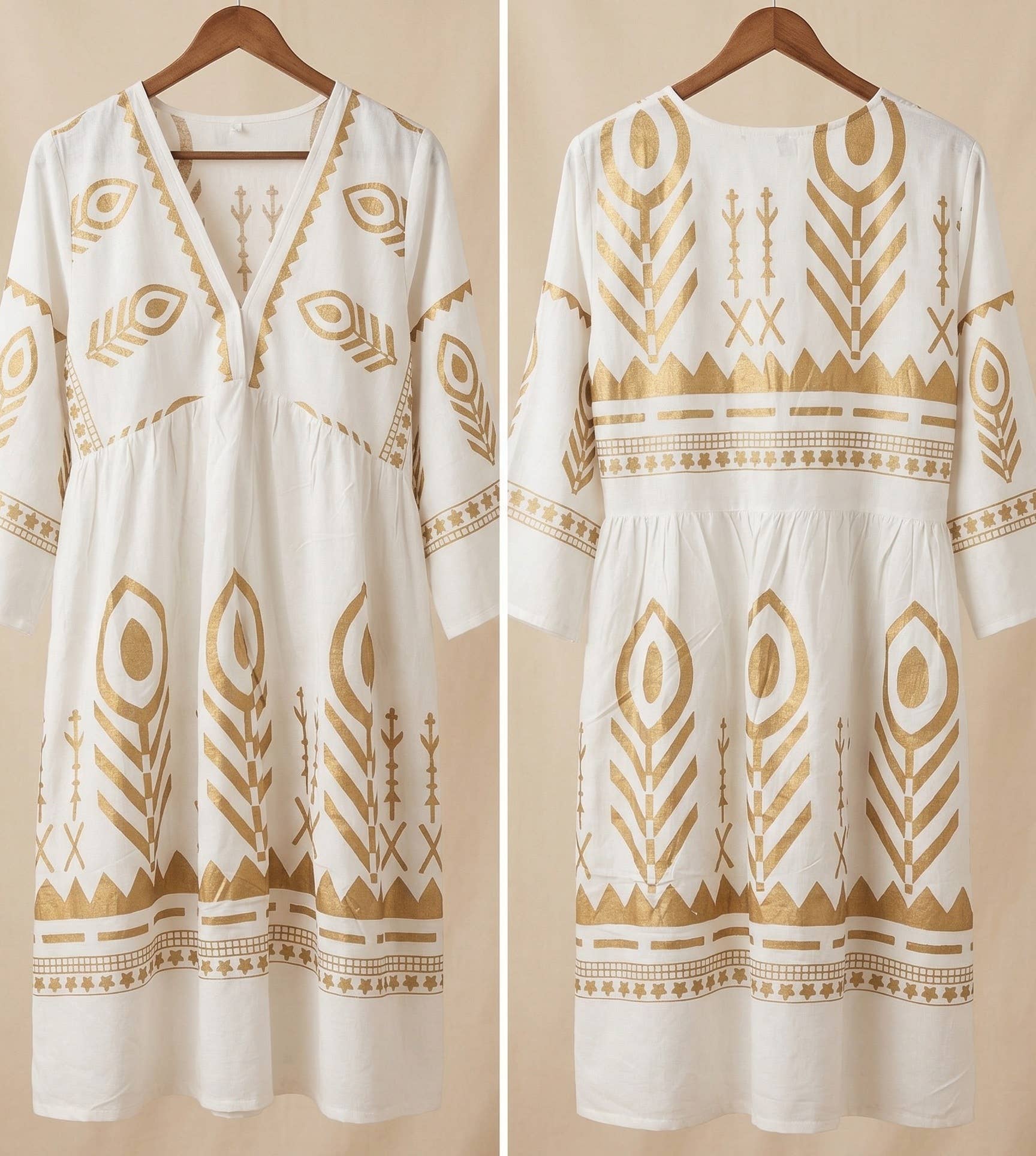 Boheman-Kleid/Tunika | 100 % Viskose | Gr. 42