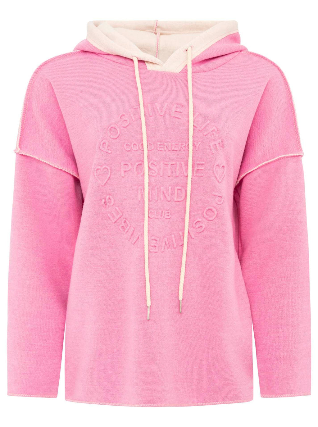 Zwillingsherz Doubleface Hoodie  "Positive Mind"