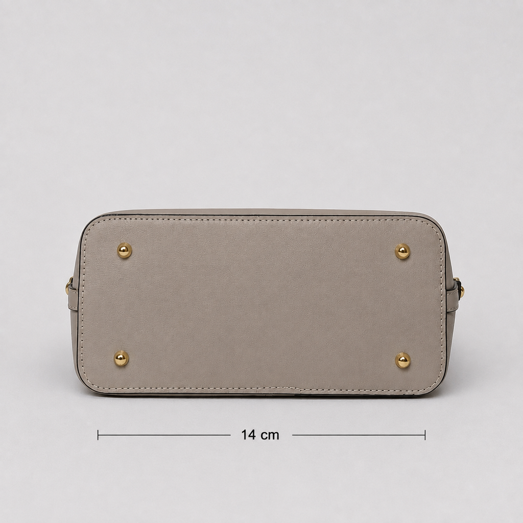 Elegante Damenhandtasche Taupe-zeitlos & vielseitig