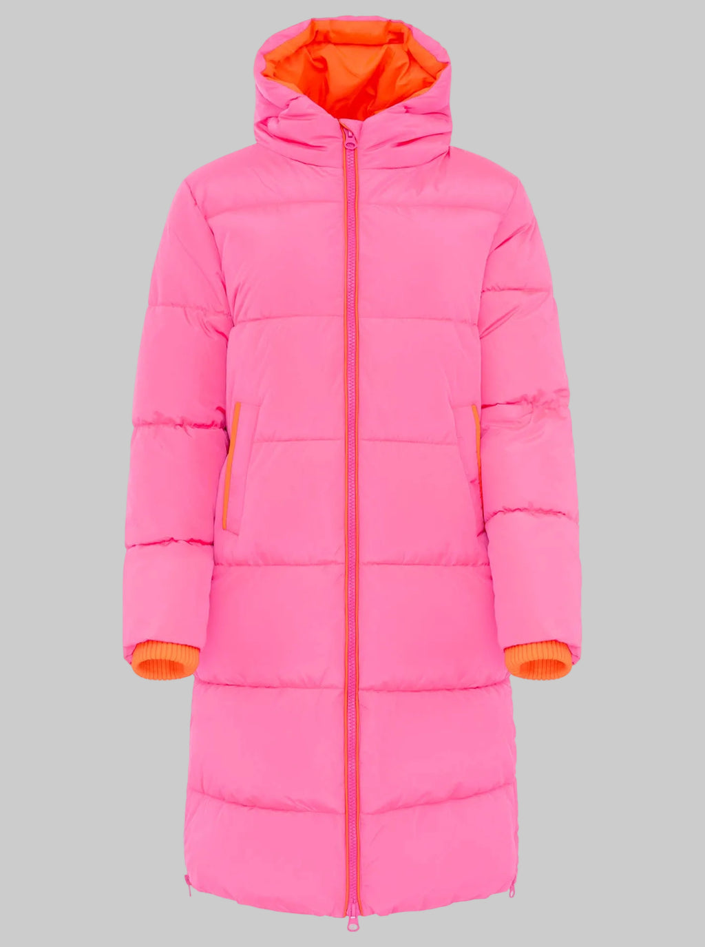 Langer Steppmantel  Zwillingsherz  "Cosy" Pink