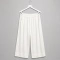 Weiße Sommerhose mit elastischem Bund Gr. L-XXL