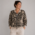 Leo-Blouson - lässiger Chic mit besonderem Charakter Gr. 38-48 Taupe