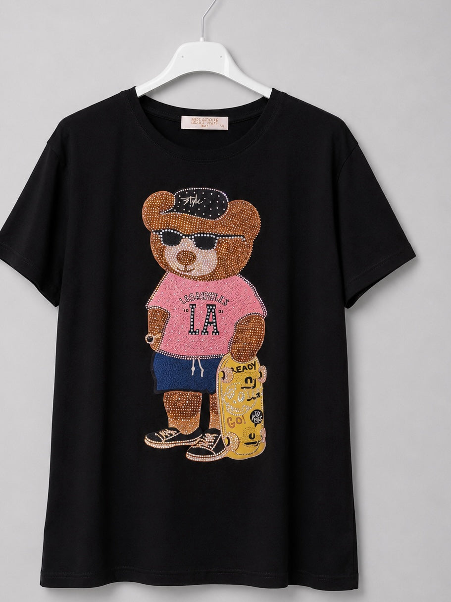 T-Shirt mit Gutelaunebär  Gr. 38-40