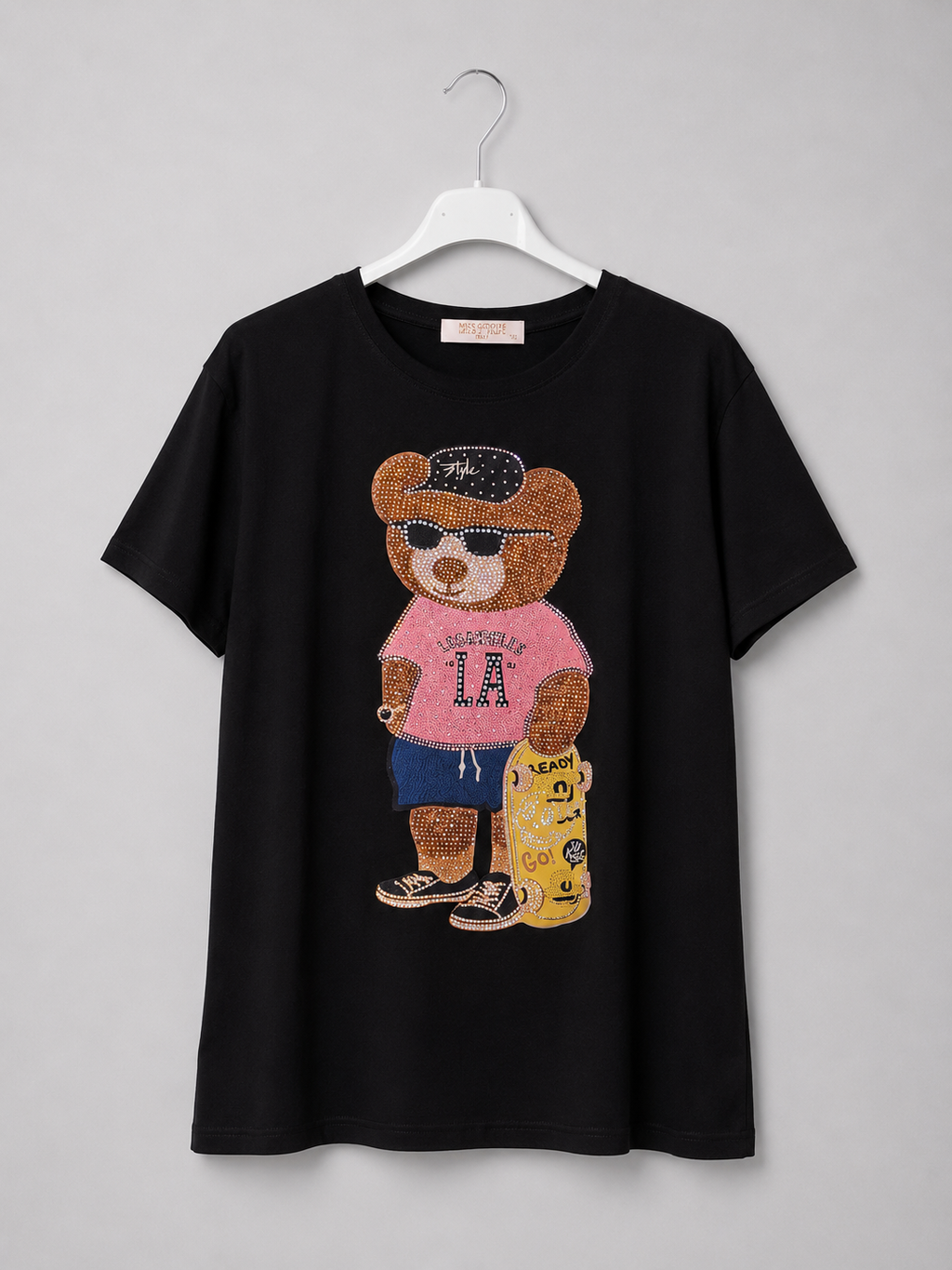T-Shirt mit Gutelaunebär | Gr. 38-40 |  Made in Italy