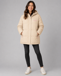 Steppjacke Zwillingsherz Beige
