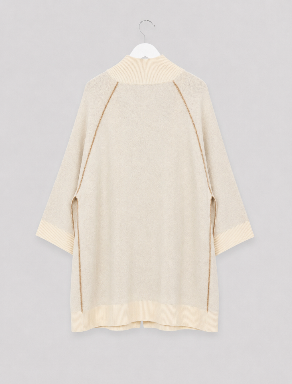 Cardigan in Creme - lässig, weich & vielseitig Gr. 40-48