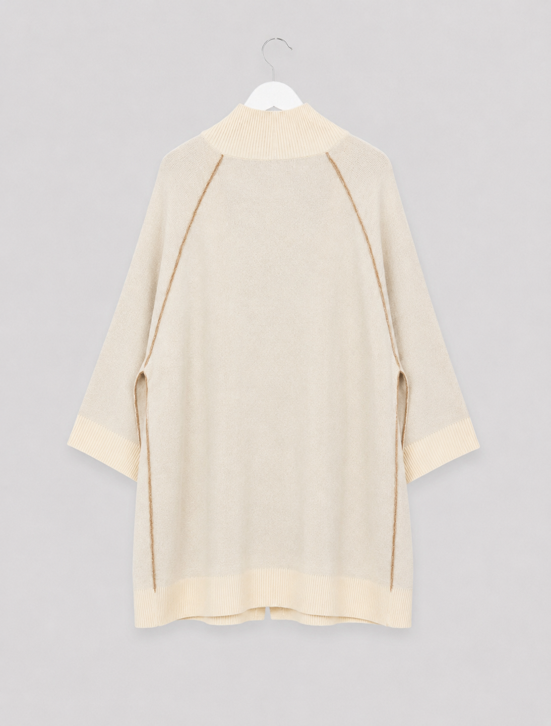 Cardigan in Creme - lässig, weich & vielseitig Gr. 40-48