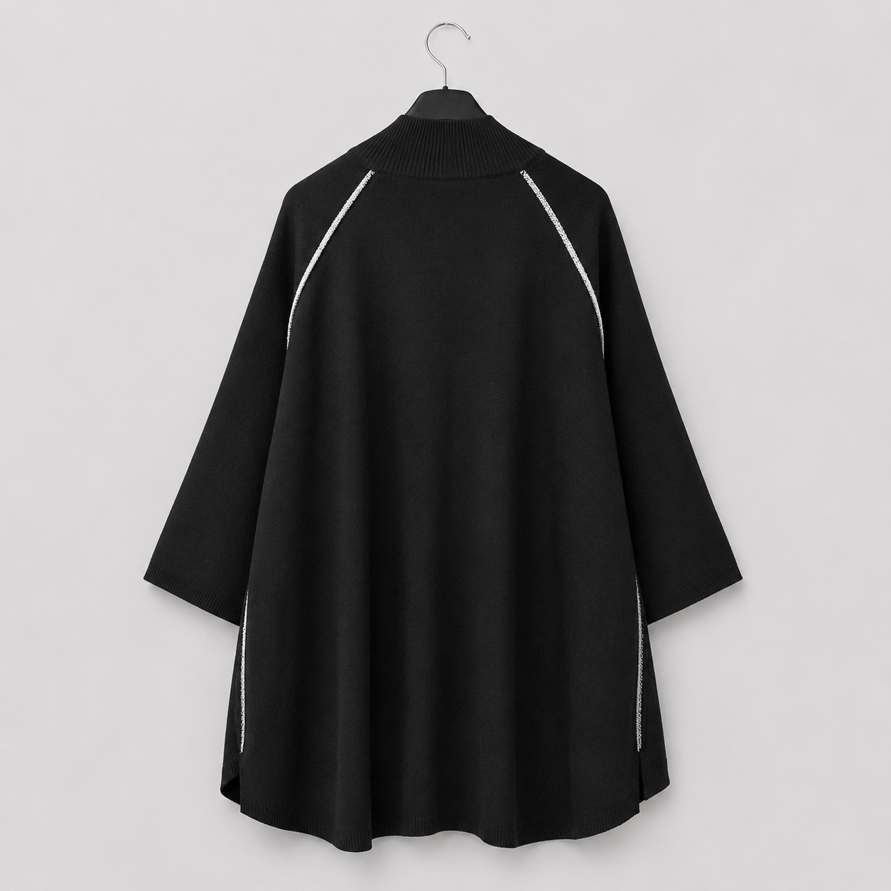Cardigan in Schwarz - lässig, weich & vielseitig Gr. 40-48