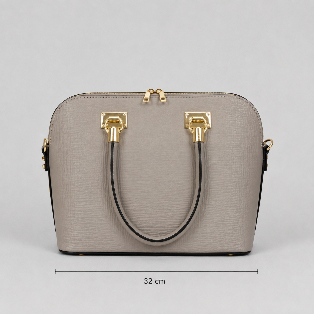 Elegante Damenhandtasche Taupe-zeitlos & vielseitig