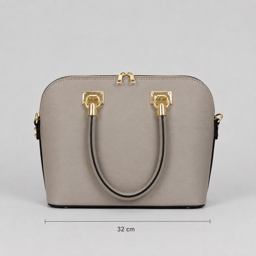 Elegante Damenhandtasche Taupe-zeitlos & vielseitig