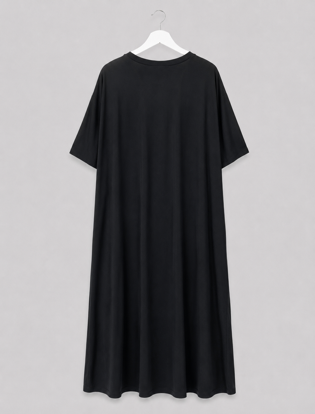Maxikleid „Blütenzauber" - Schwarz/Weiß mit floralem Print Gr. 48-56