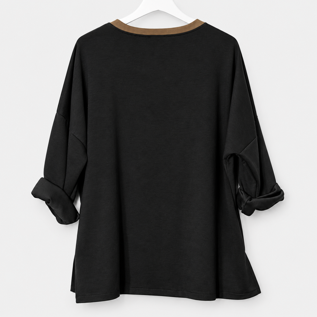 Oversize-Shirt mit Sneaker-Motiv und Strass | Gr. 40-46 | verschiedene Farben