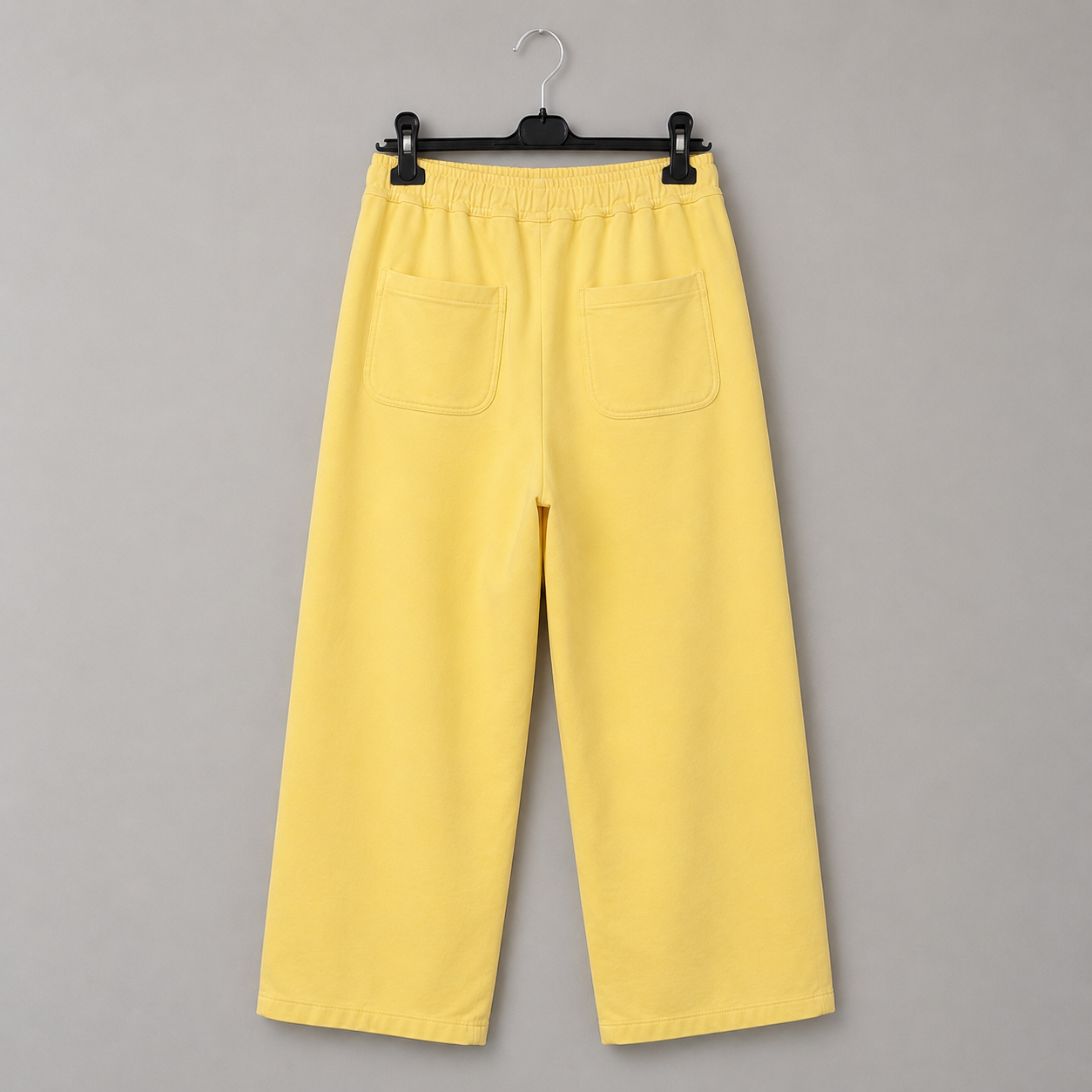 Pastellgelbe Damenhose mit großen Taschen - Casual Chic Gr. M-Xl